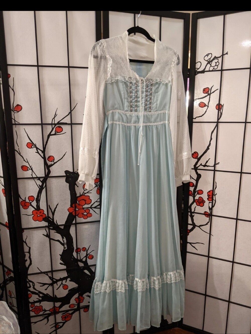 Gunne Sax Princess Elsa Cottagecore Dress.